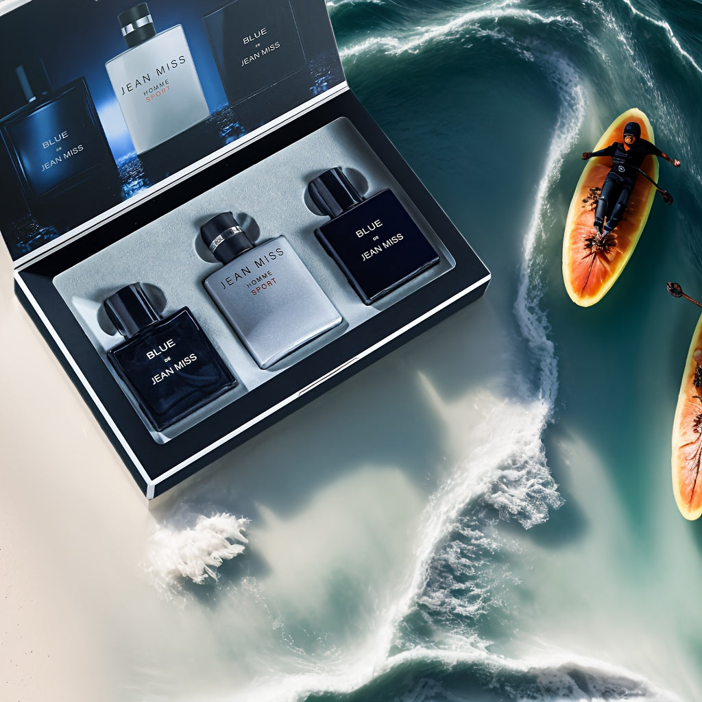 Men's Perfume Set with Fresh Floral Fragrance Alcohol-Free Light Scent