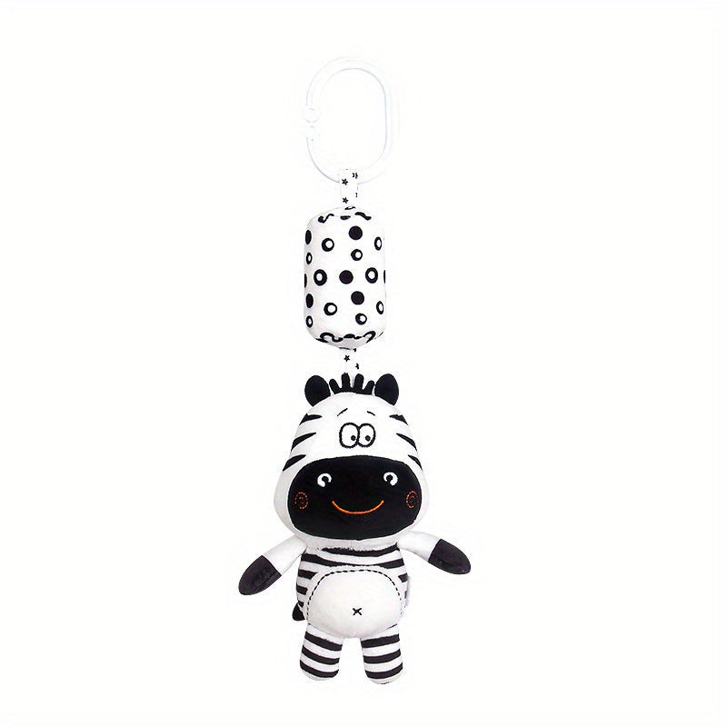 Baby Rattle Wind Chime for Visual Training and Development Black and White Toddler Gift