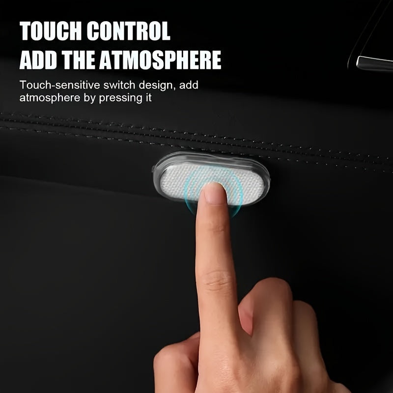 Universal Car Interior LED Lights Battery and USB Powered, Touch Activated, Portable Ceiling Dome Trunk Light