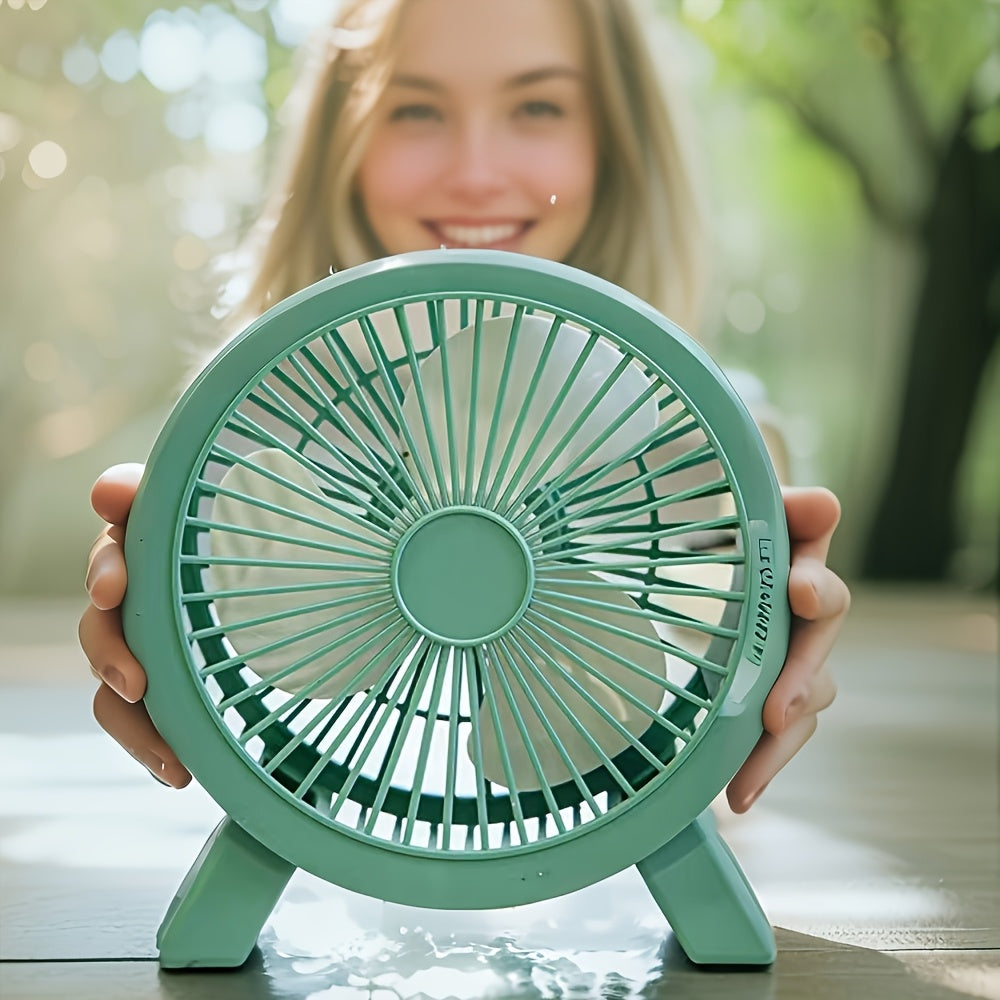 Ventilador USB para oficina en casa silencioso portátil de plástico sin batería