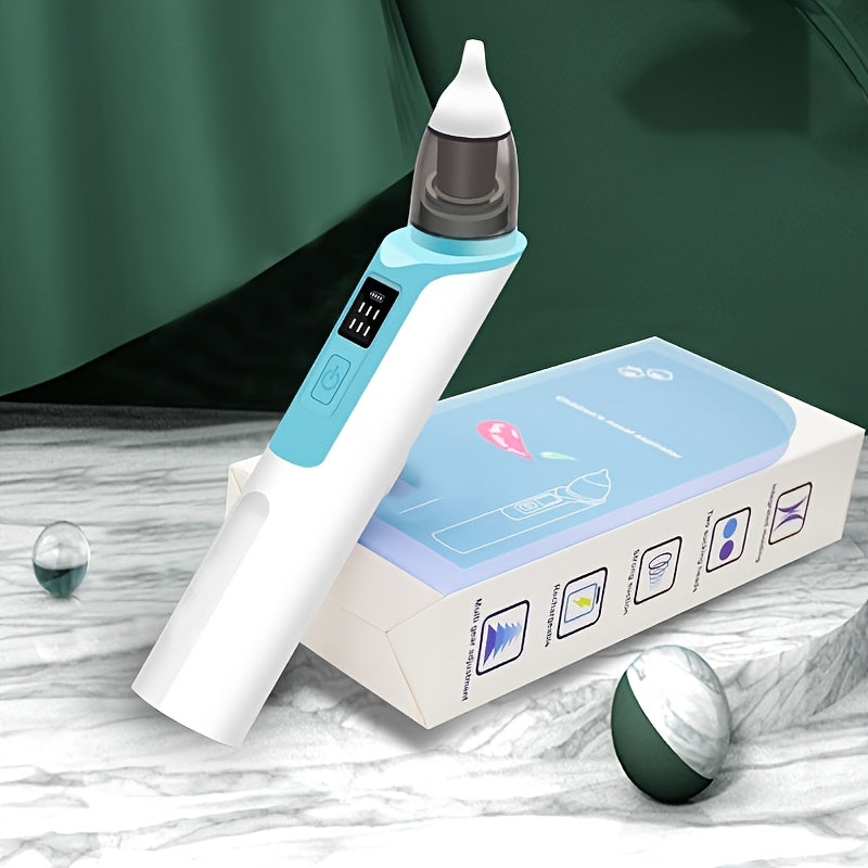 1 dona Portativ Elektron Burun Aspiratori, Qisqa Zaryadlanadigan USB Yuqori Tozalovchi, Burun tiqilishi uchun, Uyda foydalanish uchun mukammal sovg'a, ≤36V, 500mAh Lityum Polimer Batareya