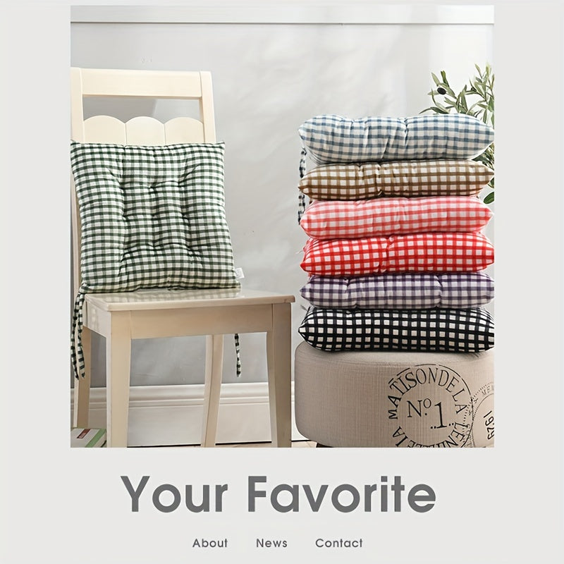 Plush Seat Cushion and Stool Pad with Felt Cover for All Seasons