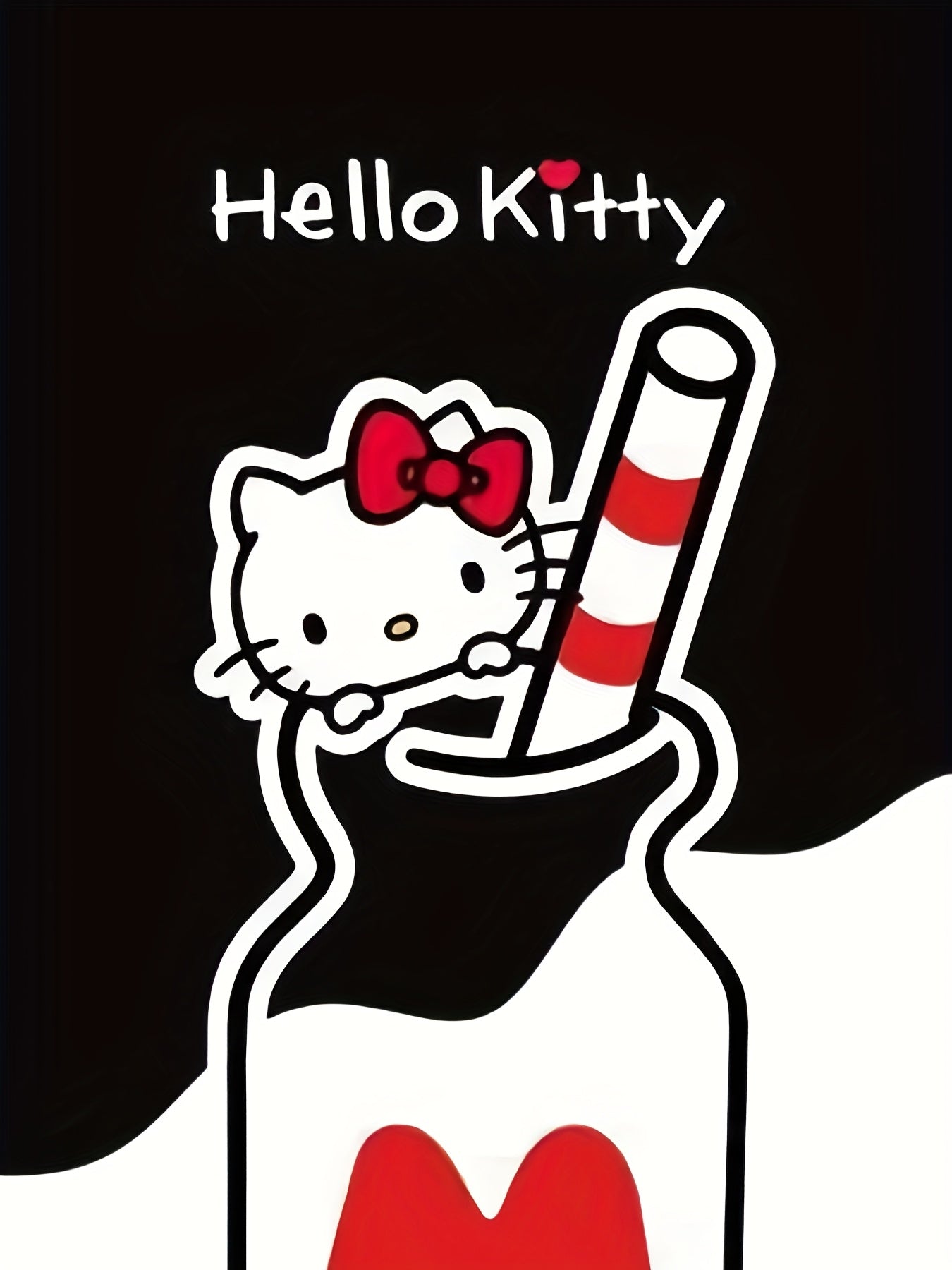 Plus Size Women's Black and White Graphic T-Shirt Casual Soft Breathable