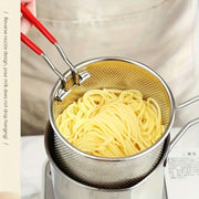 Компактная фритюрница из нержавеющей стали с фильтровальной решеткой для хрустящего картофеля, французских картофелин, рыбы, курицы