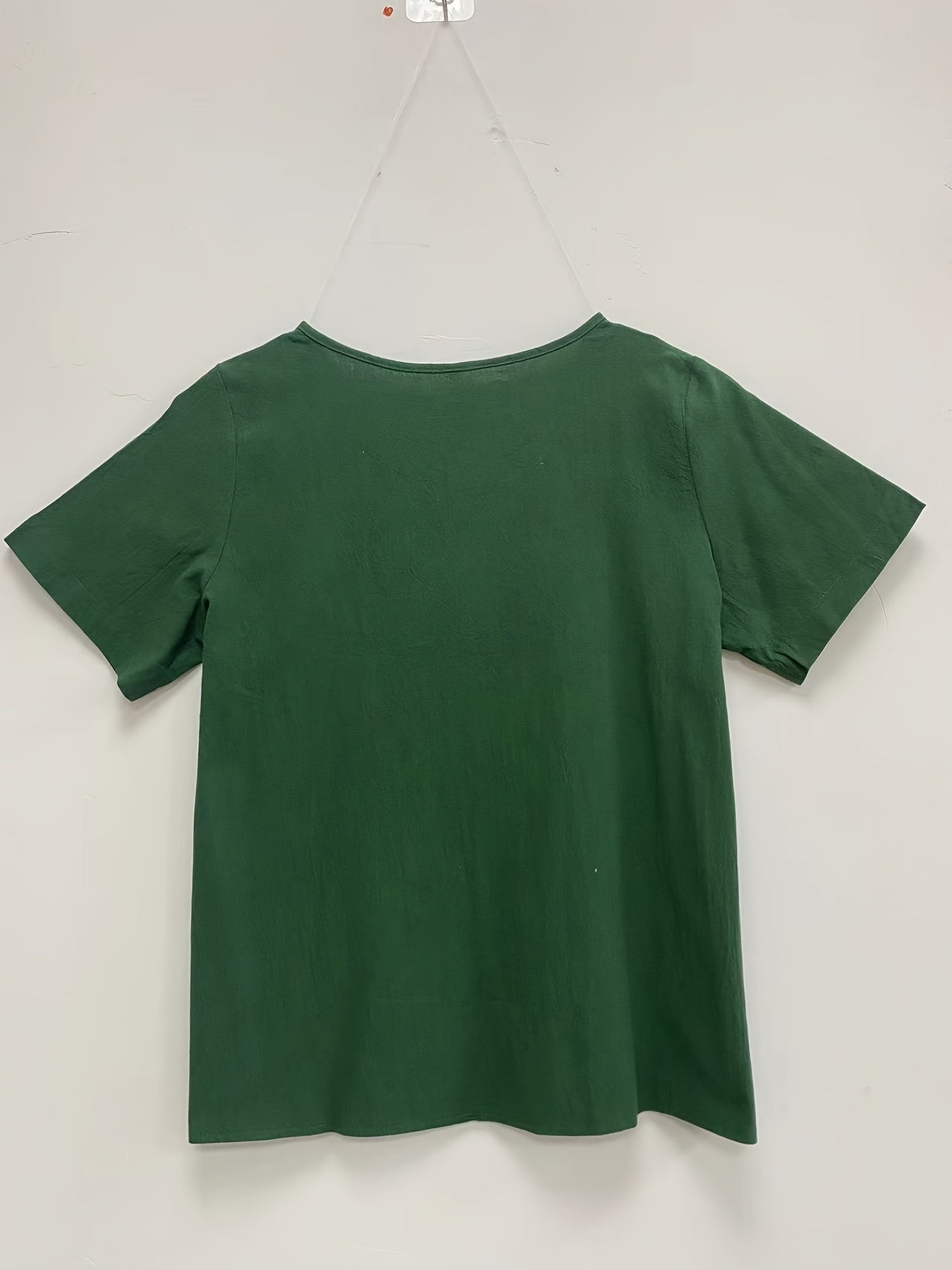 Plus Size Dandelion Print Short Sleeve T-Shirt Women Casual Crew Neck Summer