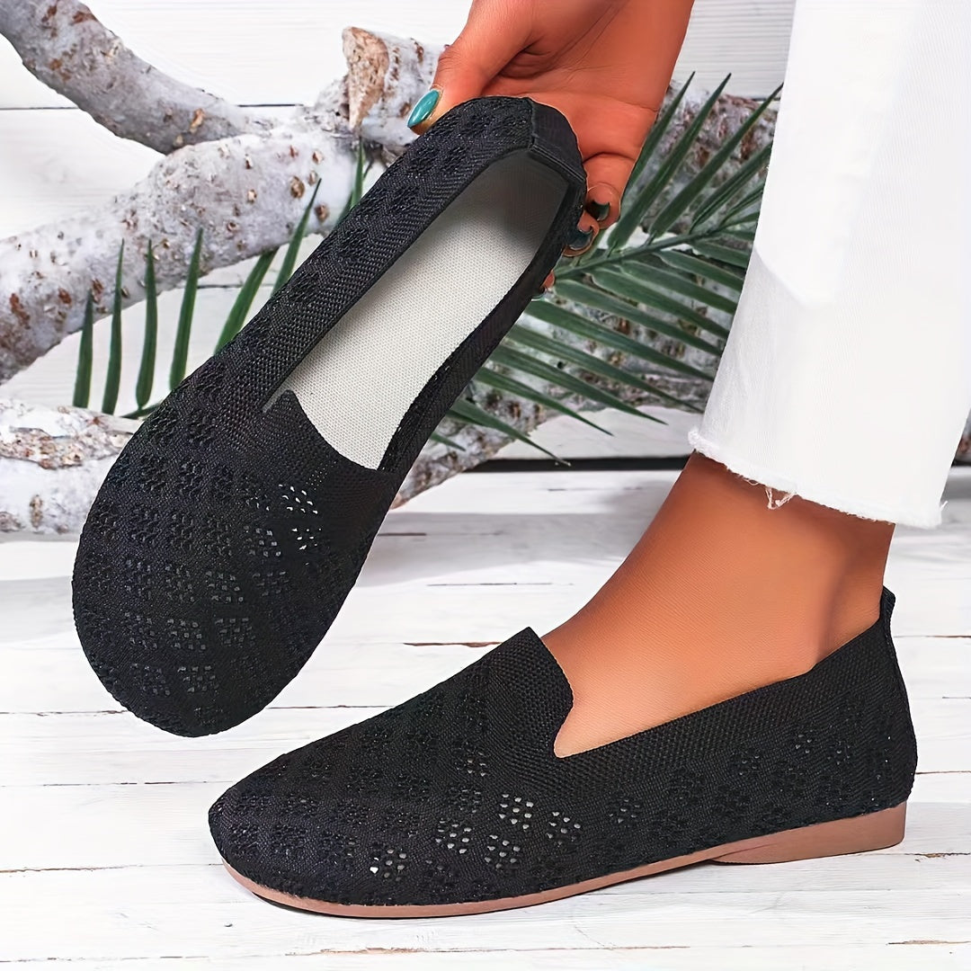 Ayollar uchun to'qilgan tarmoq ochiq-oyoq sport poyabzali nafas oluvchi yozgi poyafzal