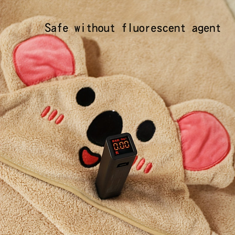 Детский банный халат, детское банное полотенце, мягкое микрофибровое полотенце с мультяшным рисунком, идеальный подарок на Рождество, Хэллоуин или День благодарения