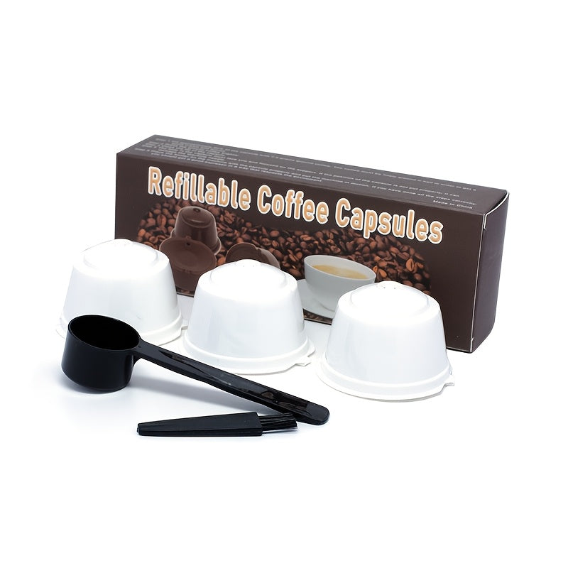 3-Pack Reusable Plastic Coffee Pods for Dolce Gusto Machines Refillable