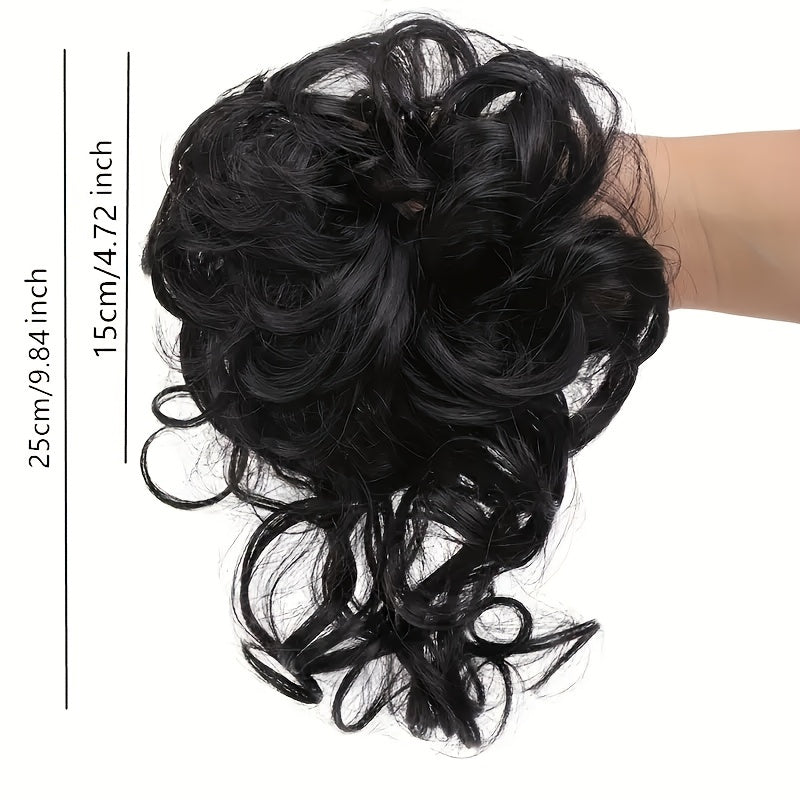 Women's Wavy Curly Synthetic Hairpiece Scrunchies for Tousled Updo