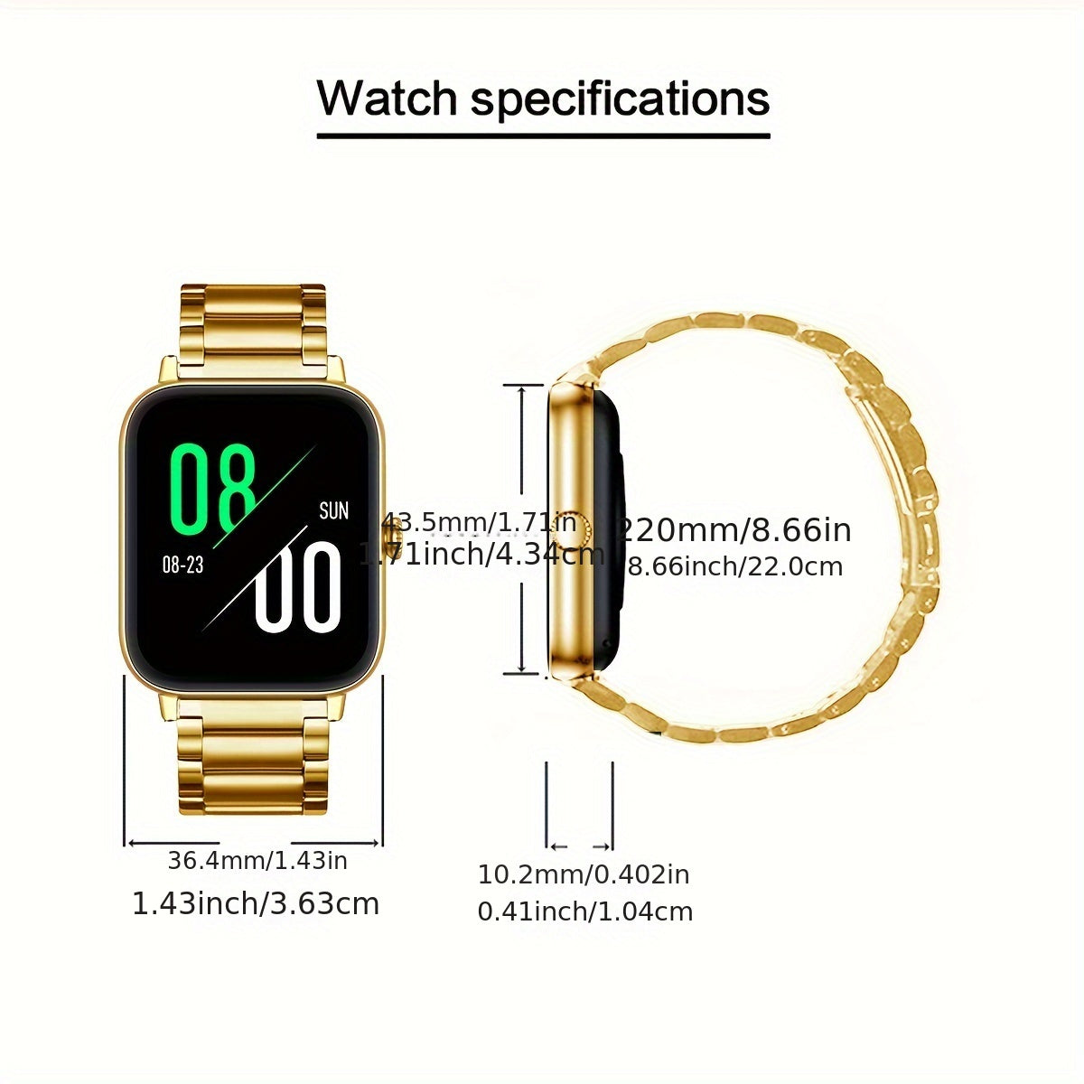 2024 Full Touch Smart Watch Phone 1.81-Inch Display Wireless Sync 100+ Sports Modes