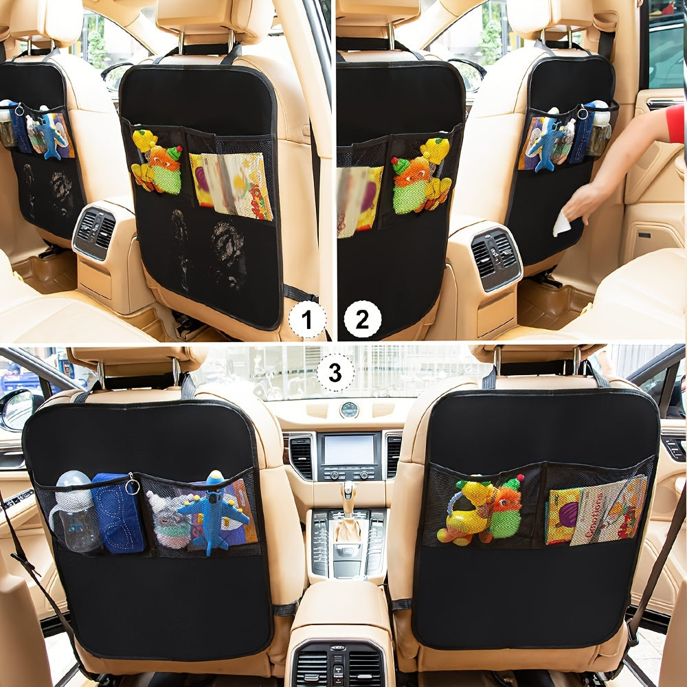 Kids Waterproof Car Seat Protector with Pockets and Easy Installation