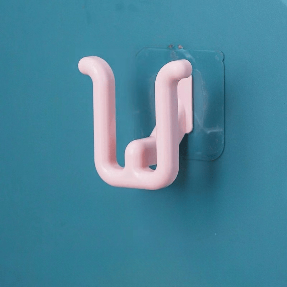 2 Waterproof Shoe Hooks for Non-Perforated Surfaces, Bathroom Kitchen Bedroom Organizer