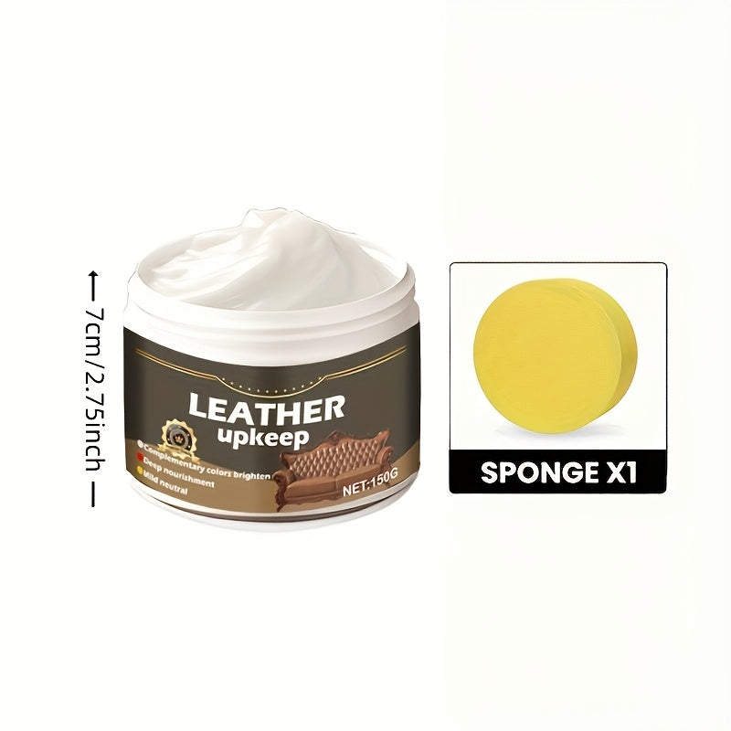 Crema acondicionadora de cuero para coches, bolsos, sofás, bálsamo para cuidado del cuero