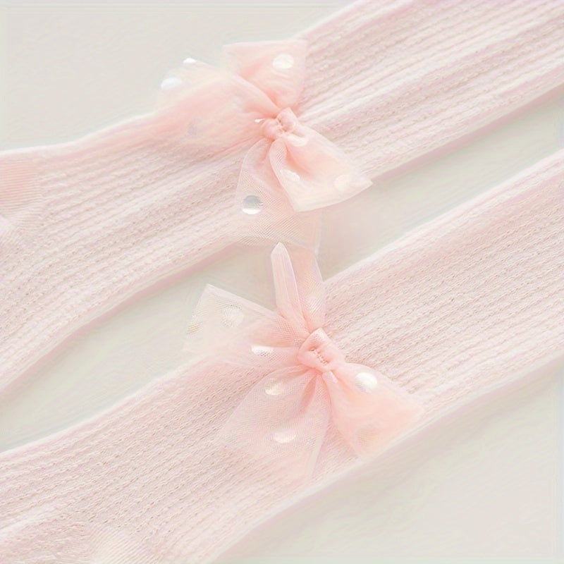 Girls' Summer Mesh Thin Tights Set of 1/2/3 for Little Girls Cotton Comfortable Outdoor