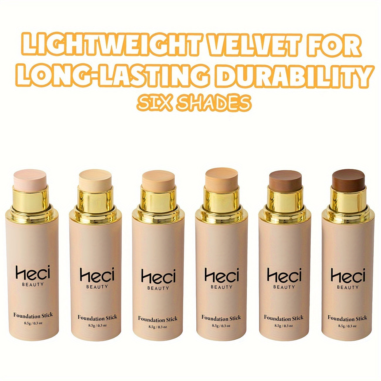 Women's Natural Foundation Stick Long-Lasting Oil-Control Poreless Makeup