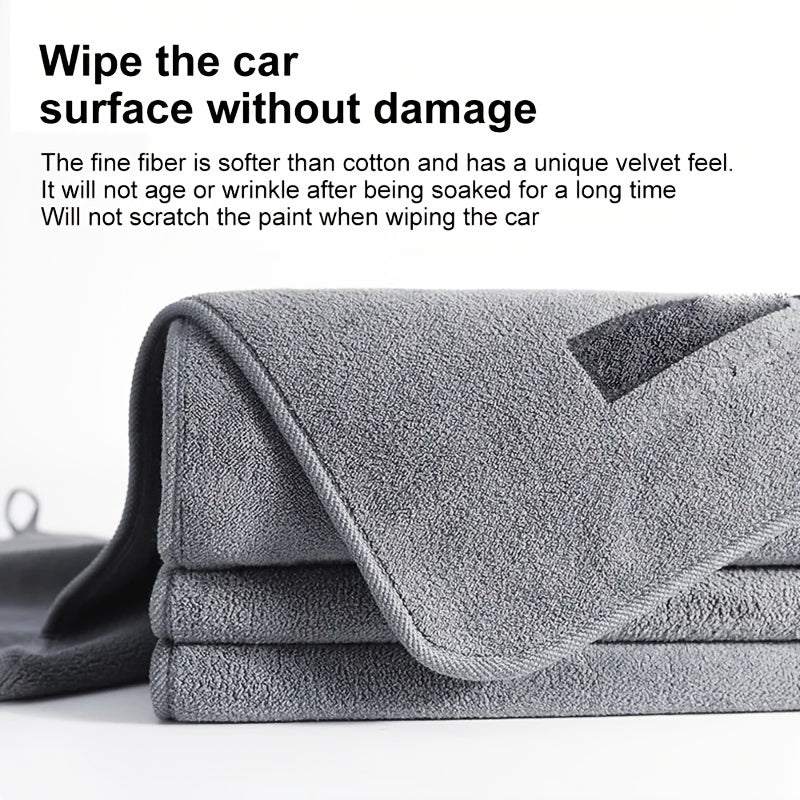 Superfine Fiber Car Wash Towel Soft Dry Cloth Double Layer Absorbent Rag