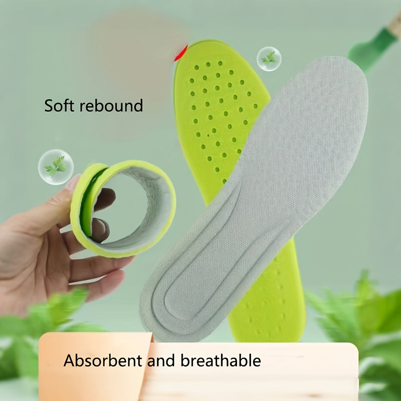 Unisex Cushioned Insoles with Arch Support Soft Breathable Shock-Absorbing