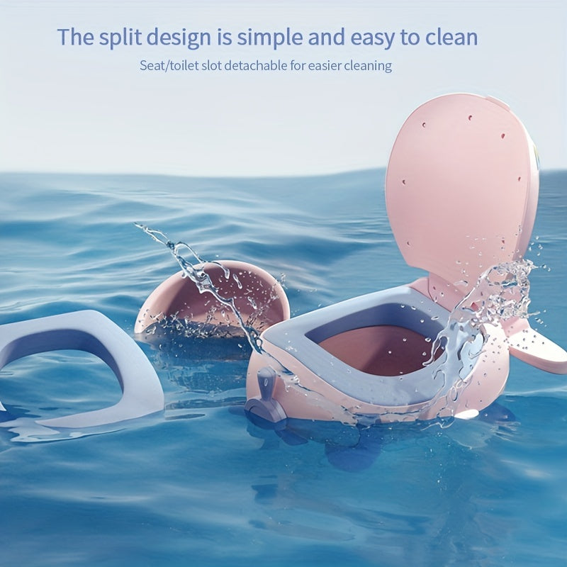 Bolalar va kichkina yoshdagi bolalar uchun barqarorlik va qulaylik bilan multfilm samolyoti hojatxona o'tirishi