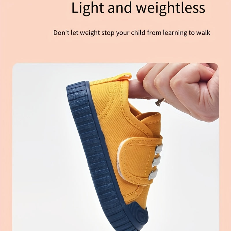 Toddler Canvas Shoes for Indoor Outdoor 1-2 Years Boys Girls Spring Autumn Breathable Fabric