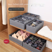 Foldable Storage Organizer Oxford Cloth with PP Board Dividers for Underwear Socks and Space Saving