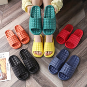 Unisex EVA Indoor Slippers Soft Comfortable Plaid Summer Bedroom Shoes
