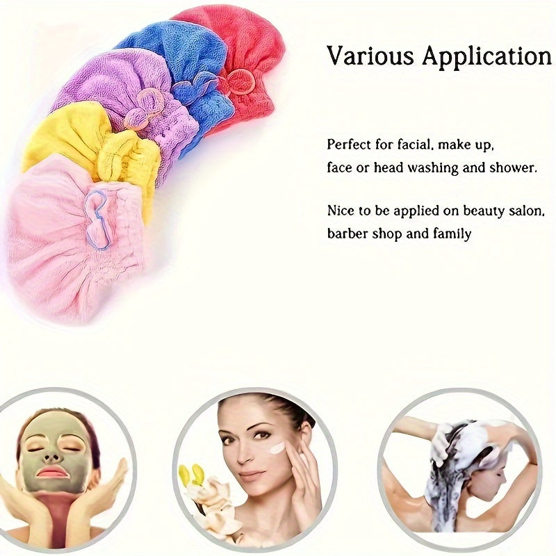 Microfiber Hair Towel Wrap Cartoon Quick Dry Versatile 100 GSM 1 Pack