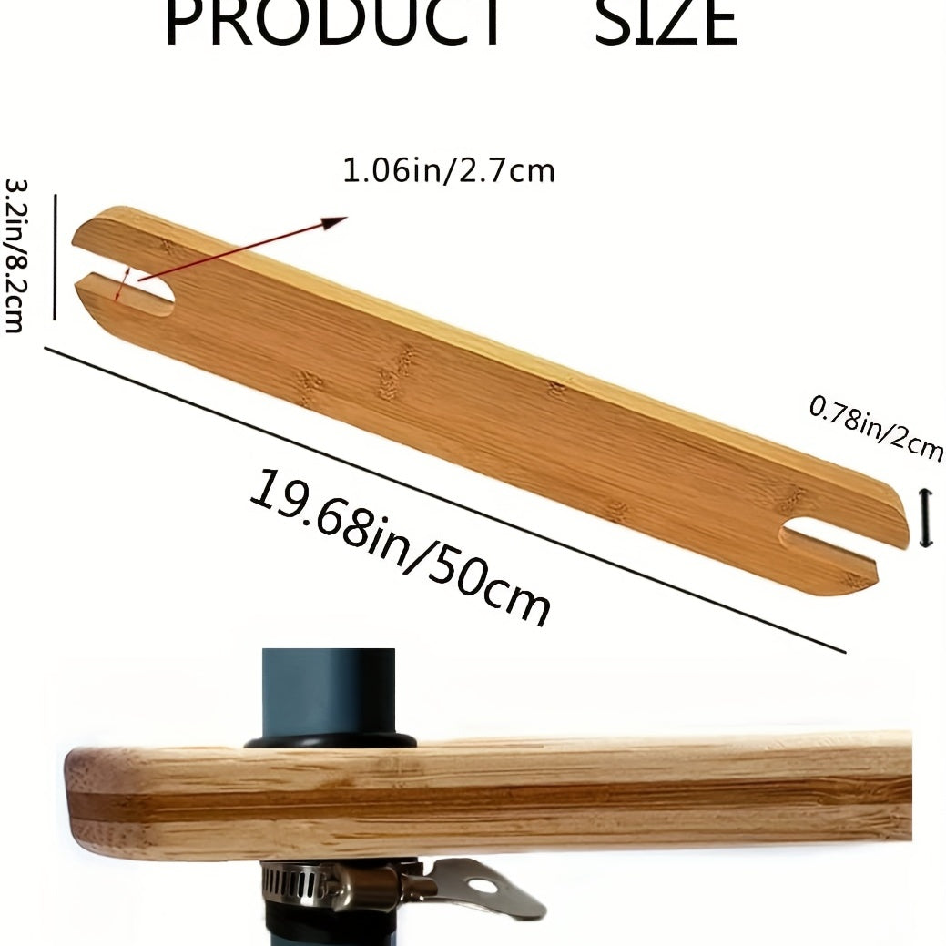 Reposapiés ajustable de bambú para sillas altas de niños
