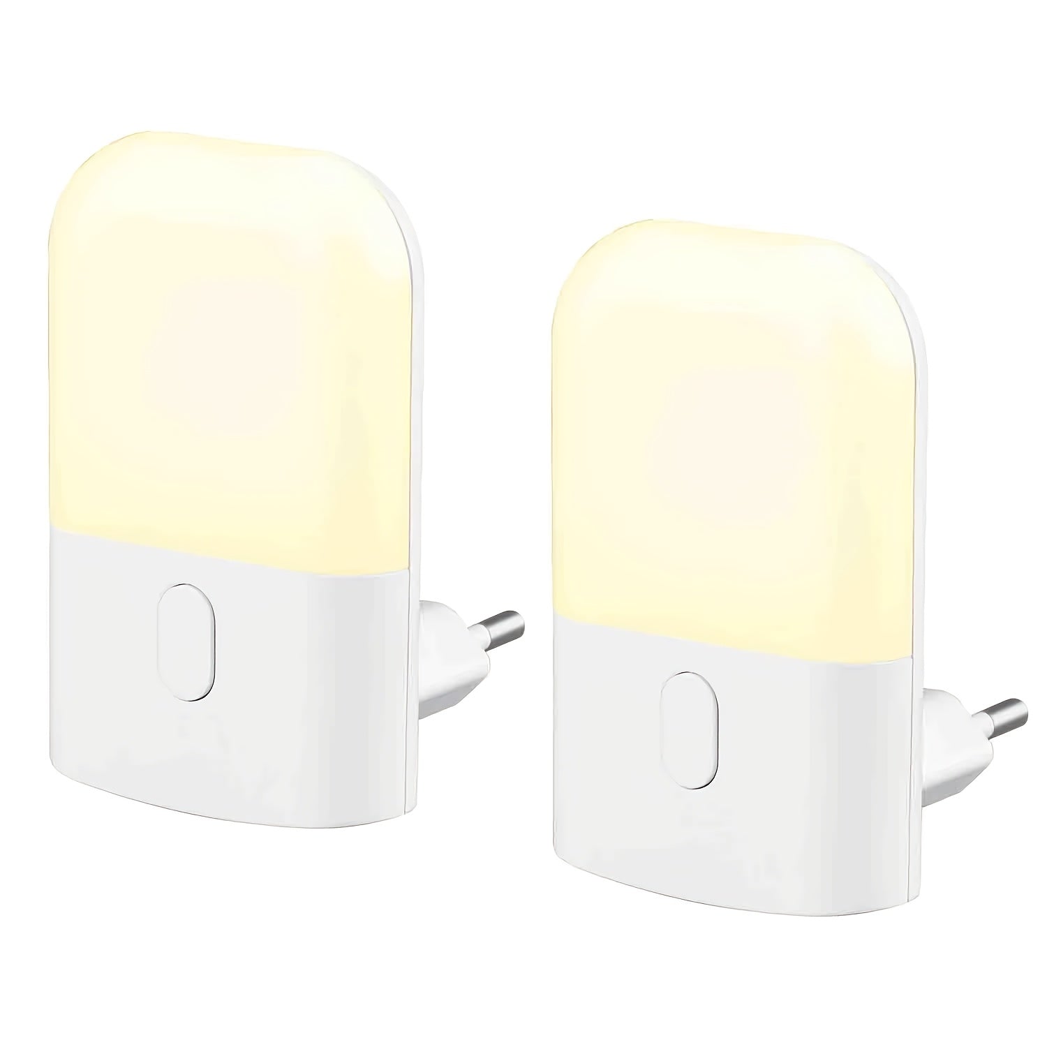 Luz nocturna LED ajustable con brillo para dormitorio, baño, cocina, pasillo, escaleras, blanco cálido, 1 o 2 unidades