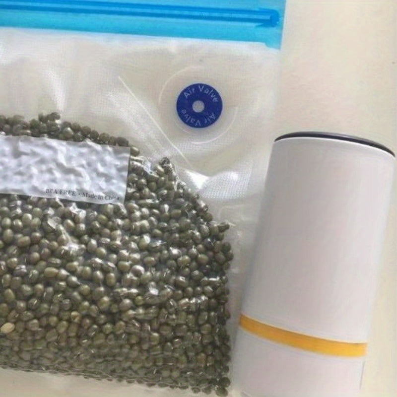 Portable Handheld Food Vacuum Sealer with 3 Sizes of Storage Bags and Electric Pump