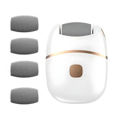 Portable Electric Foot Scrubber with 3 Heads for Dead Skin Removal and Callus Treatment