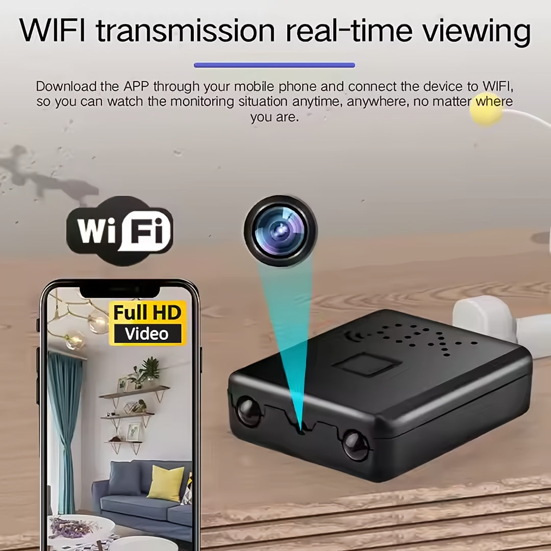 Portable Night Vision Home Security Camera with Wi-Fi Touch Control and Cloud Storage