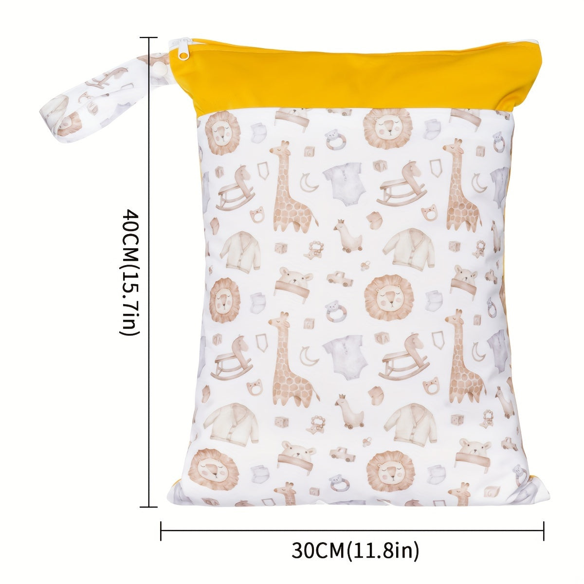 Waterproof Polyester Wet Dry Bag with Dual Zippers for Travel Beach Pool Gym