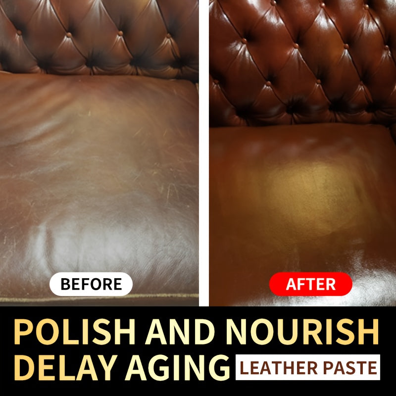 Pasta de cuidado de cuero para zapatos y tapicería Acondicionador de brillo nutritivo