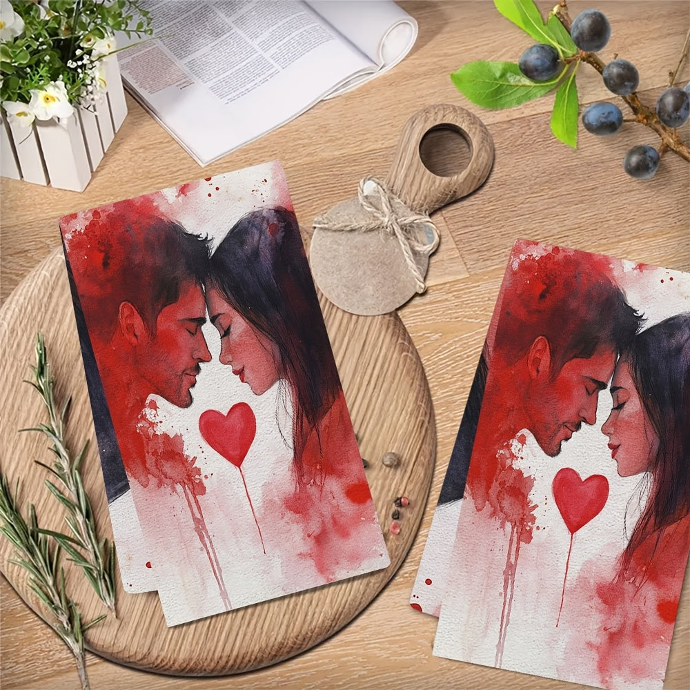 Ultra-Soft XOXO Kitchen Towels 40x60cm Absorbent Dish Hand Towels