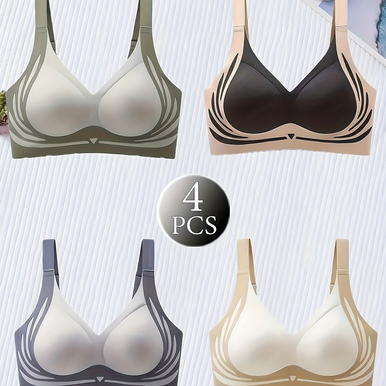 Plus Size Luxury Anti-Gravity Lift Bras Seamless Support for Sports Casual
