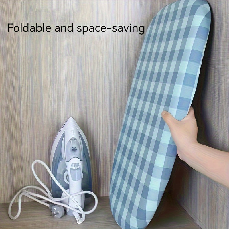 Tabla de planchar plegable con diseño de corazón y geométrico para uso en el hogar y la oficina