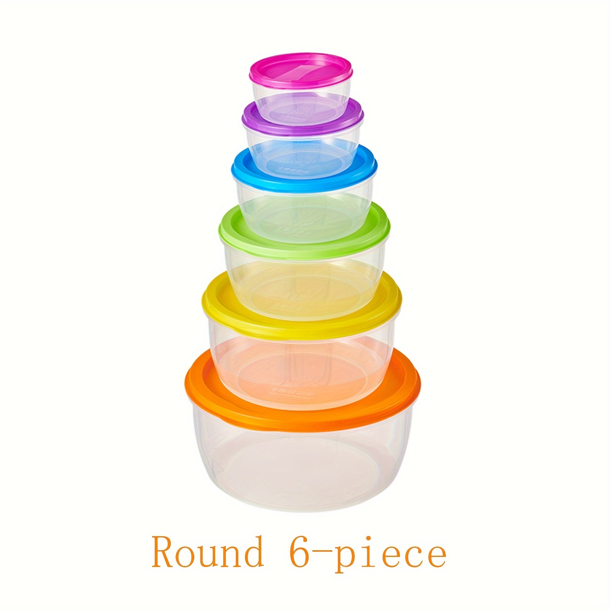 Set de recipientes para almacenamiento de alimentos frescos, tapas reutilizables, refrigerador y embalaje para almuerzo