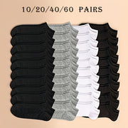 Lightweight Breathable Ankle Socks Pack of 10 20 40 60 for Sports and Daily Wear