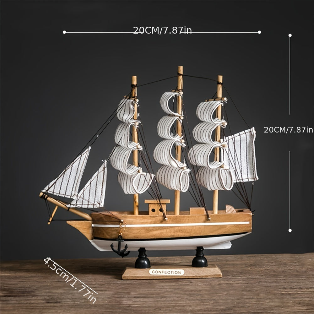 Морская декорация с парусником для различных пространств.