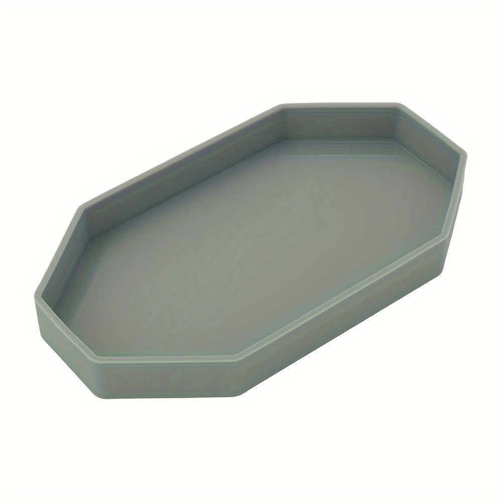 Silicone Bathroom Organizer Tray for Jewelry and Decor Storage