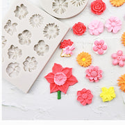 Flower-Shaped Silicone Mold 11 Cavities for Cake Decorating Baking and Candy
