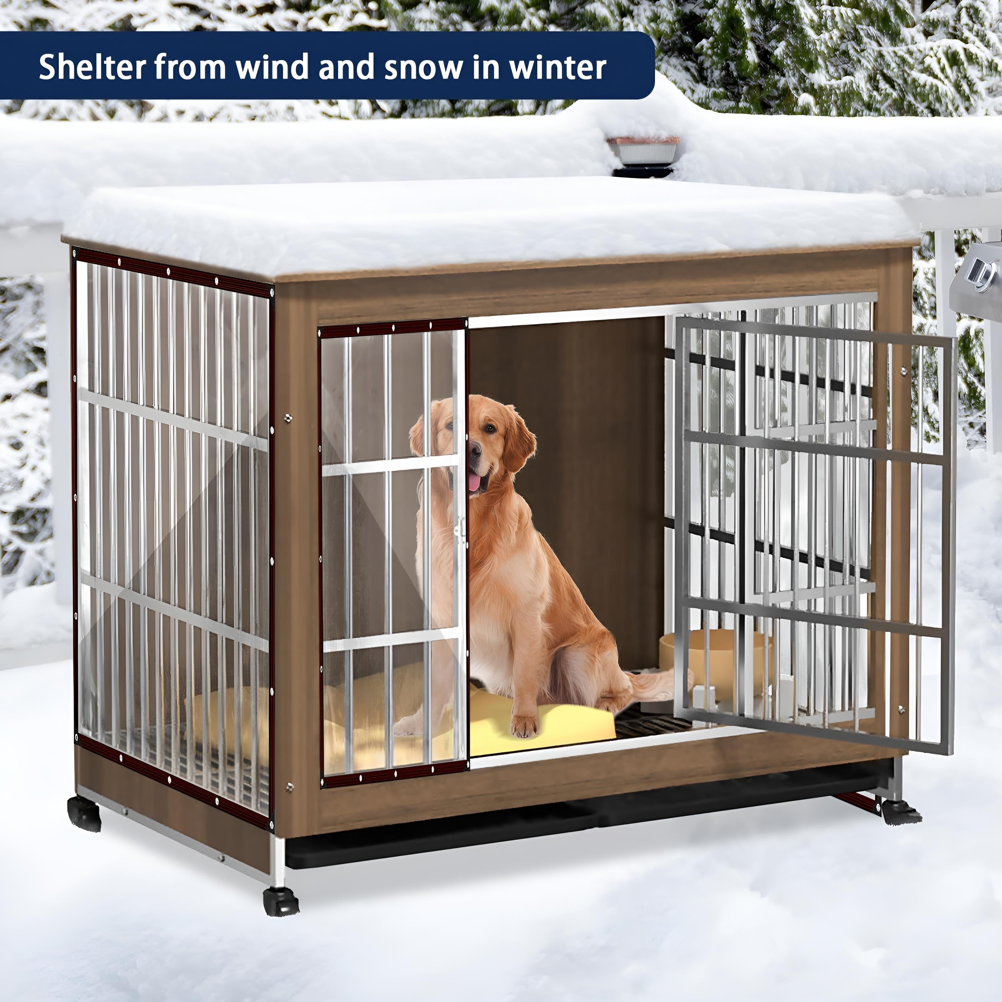 HDPE Transparent Tarpaulin All-Weather Outdoor Waterproof Cover Durable UV Stable Easy Setup