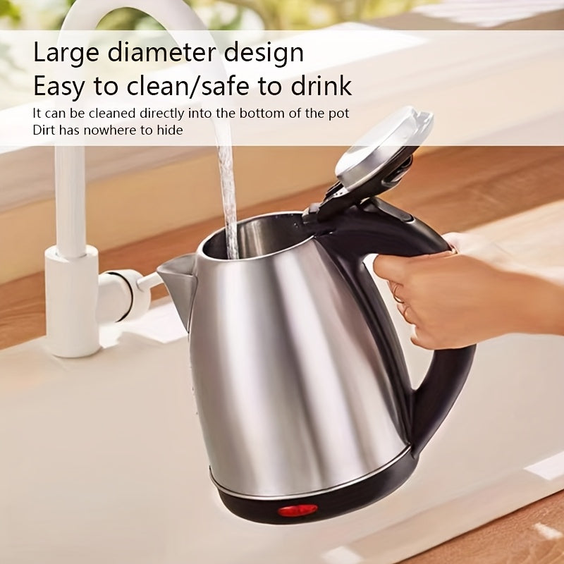 2L sig'imga ega, zanglamas po'latdan yasalgan, avtomatik o'chirish, quruq yonishdan himoya va qahva, choy va boshqa ichimliklar uchun tez qaynatish imkoniyatiga ega bo'lgan uy maishiy elektr chayi.