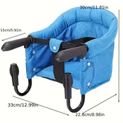 Silla alta para bebé portátil con gancho, silla de mesa para bebés hasta 15kg