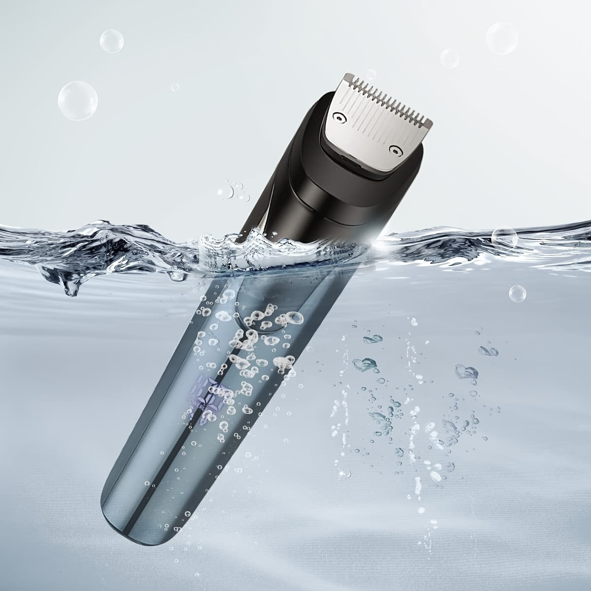 Мужской универсальный набор для ухода с беспроводным триммером для бороды, перезаряжаемым через USB и LED-дисплеем