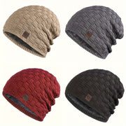 Men's Knit Beanie Hat Warm Winter Skull Cap for Outdoor Sports Skiing