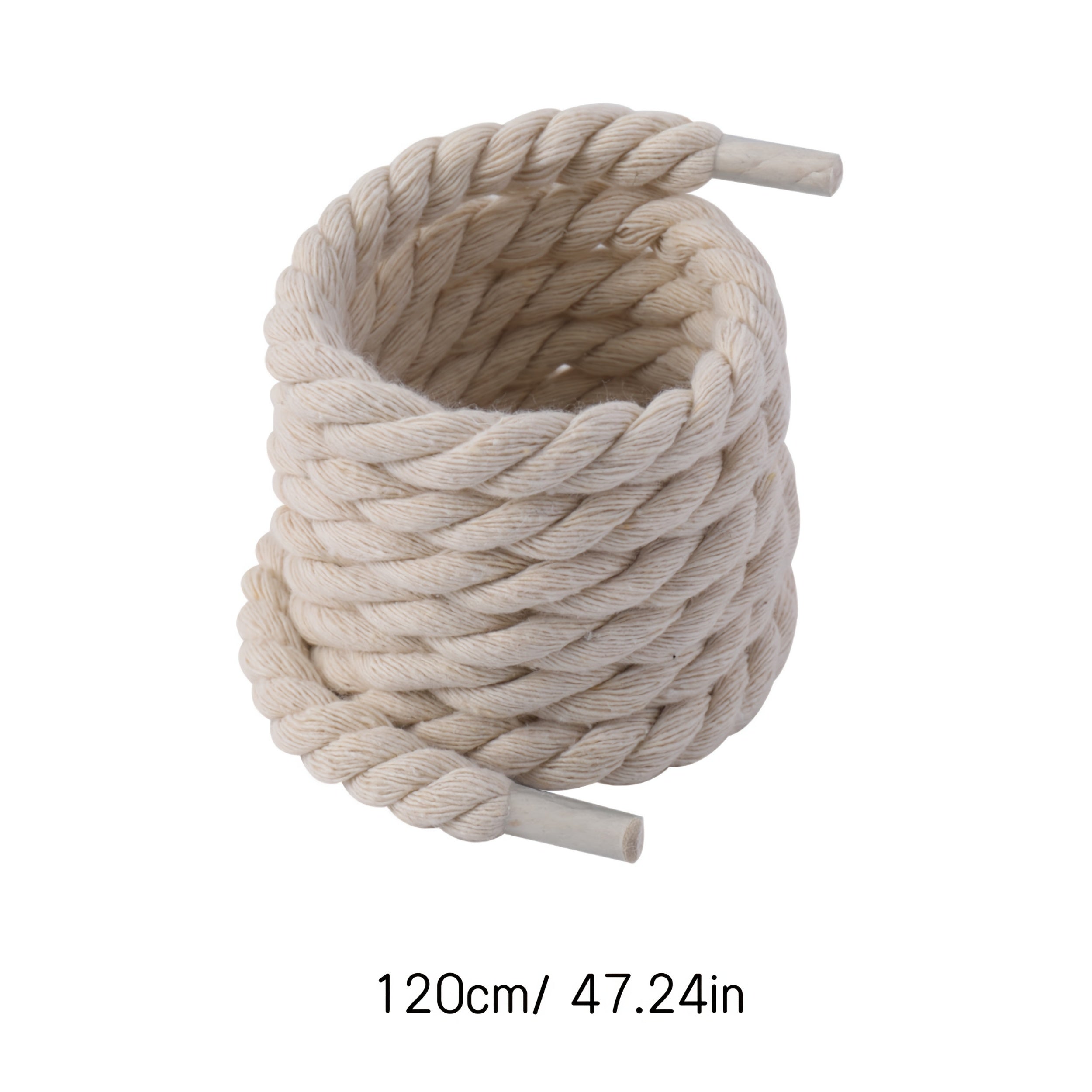 Unisex Braided 8mm Shoelaces 120cm Solid Color Casual Sports