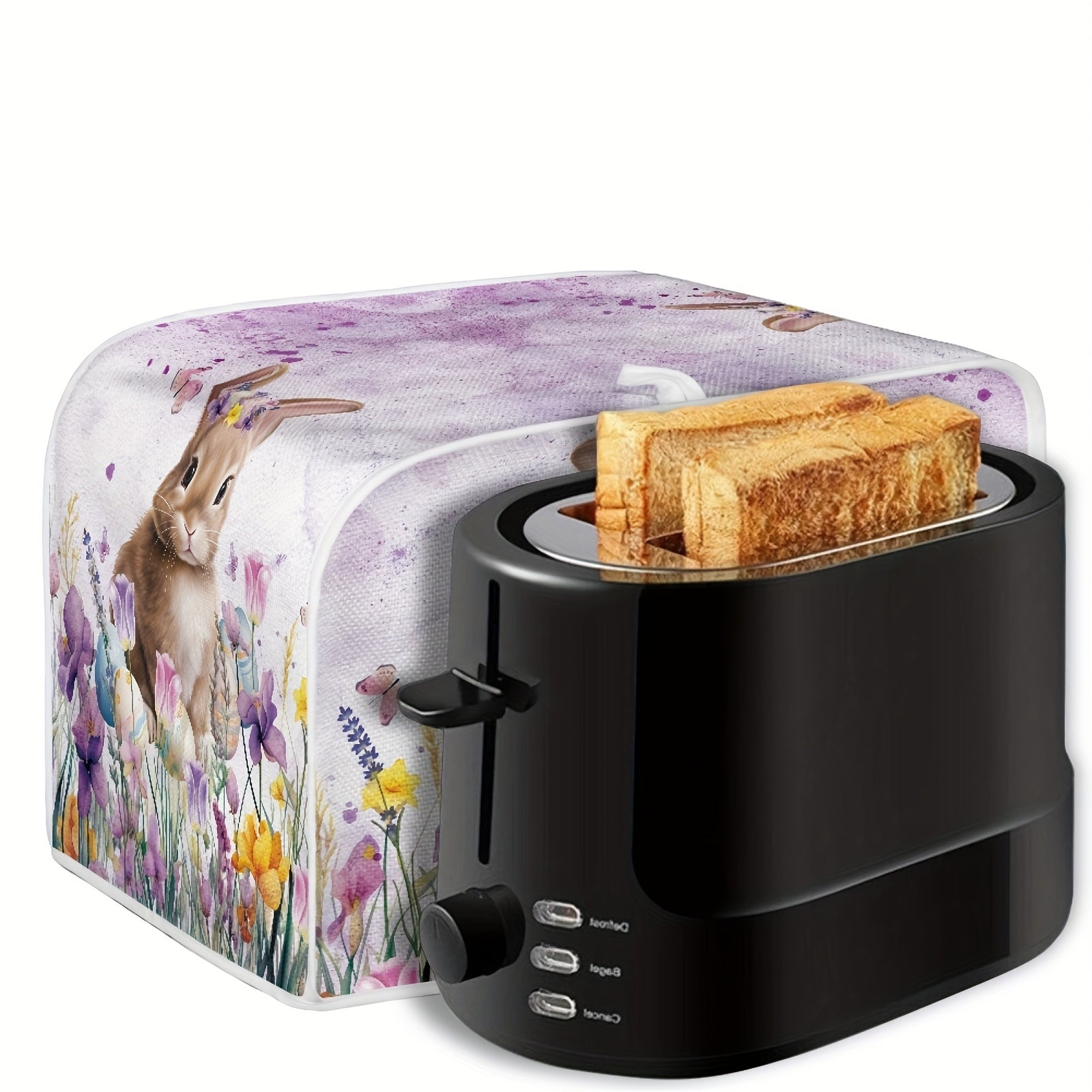 Polyester Toaster Cover for 2-Slice Protects Against Dust and Fingerprints Festive Holiday Print Easy to Clean Fits Most Toasters Eco-Friendly Kitchen Decor