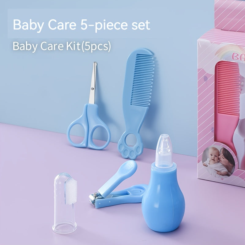 Набор из 5 инструментов для ухода за ногтями, включая расческу, ножницы для ногтей и маникюрные инструменты