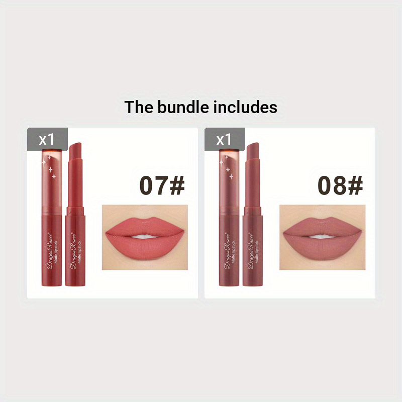 Women's Matte Lipstick Waterproof Non-Fading Moisturizing Lip Gloss